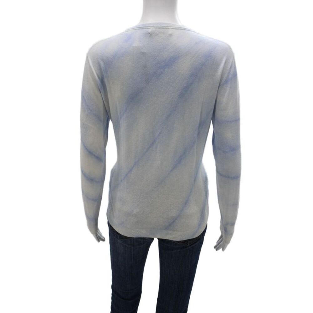 Scott & Scott London Women Blue Striped Cotton Pullover Sweater Size M - Picture 3 of 6